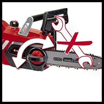 Einhell Akku-Kettensäge GE-LC 18/25 Li Kit Power X-Change (Li-Ion, 18 V, 25 cm Schwertlänge, Rückschlagschutz, Kettenfangbolzen, inkl. 3,0 Ah-Akku und Ladegerät) - 5