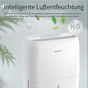 Comfee Luftentfeuchter / Bautrockner / Luftreiniger DG-30 Power 2-in-1 / 3 Jahre Garantie, 30 Liter, Raumgröße ca. 72 m²/180 m³ - 2