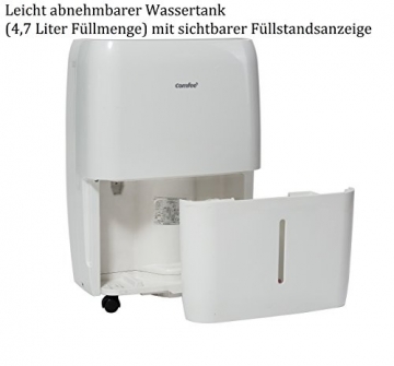 Comfee Luftentfeuchter / Bautrockner / Luftreiniger DG-30 Power 2-in-1 / 3 Jahre Garantie, 30 Liter, Raumgröße ca. 72 m²/180 m³ - 6