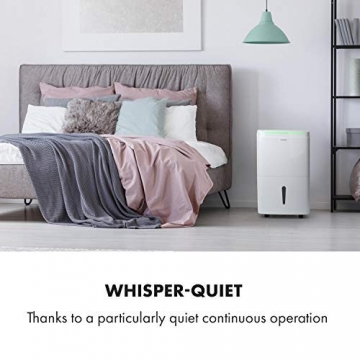 Klarstein DryFy Connect Luftentfeuchter Dehumidifier Kompressionsluftentfeuchter, WiFi-Schnittstelle, 230 m³ Luftumwälzung pro Stunde, Entfeuchtungsleistung 40 l pro Tag, weißes Designgehäuse - 7