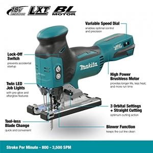 Makita DJV181Z Akku-Pendelhubstichsäge 18 V (ohne Akku, ohne Ladegerät) - 3