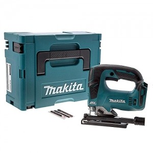 Makita DJV182ZJ Stichsäge, 18 V, schnurlos, bürstenloser Motor, Li-Ion-Akku, nur Korpus, mit Makpac-Koffer, 18 W, 18 V - 1