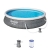 Bestway Fast Set Pool, 396 x 84 cm, Set mit Filterpumpe, rund, graue Rattan-Optik - 1