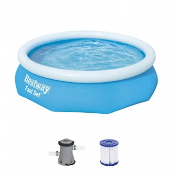 BESTWAY Fast Set Pool Set 305x76 cm, mit Filterpumpe - 1