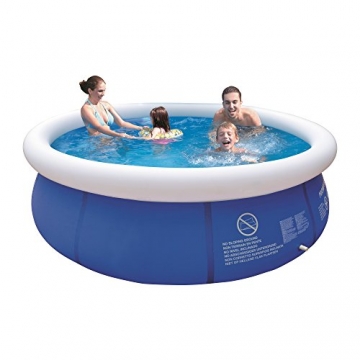 Jilong Marin Blue Rundpool Ø 300×76 cm Quick-Up Swimming Pool Fast-Set Schwimmbad Kinder und Familien Schwimmbecken Schwimmbad für Garten und Terasse, Ersatzbecken ohne Zubehör - 