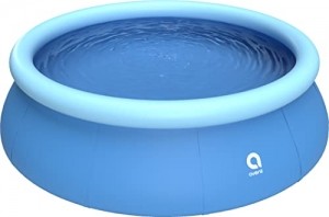Avenli Pool 360 x 90 cm Family Prompt Set Pool Aufstellpool ohne Pumpe Pool-Set blau Gartenpool rund Schwimmbecken für Familien & Kinder (366 x 91 cm) - 1
