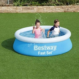 Bestway Pool set Komplett - Quick up Pool - Schwimmpool Rund für garten mit Reinigungsfilter - 183 x 51 cm - 2