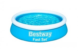 Bestway Pool set Komplett - Quick up Pool - Schwimmpool Rund für garten mit Reinigungsfilter - 183 x 51 cm - 11