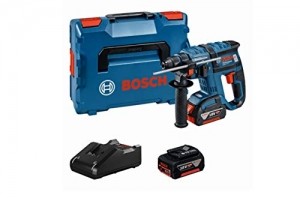 Bosch Professional 18V Akku Bohrhammer GBH 18 V-EC mit SDS-plus 2x 4,0 Ah Akku Ladegerät L-BOXX (18 Volt Schlagenergie: 1,7 J max. Bohr-Ø Stahl: 13 mm) - 1