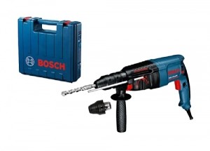 Bosch Professional Bohrhammer GBH 2-26 DFR (inkl. Tiefenanschlag 210 mm, SDS plus Schnellwechselbohrfutter, Zusatzhandgriff, Schnellwechselbohrfutter 13mm, im Koffer) - 1