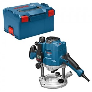 Bosch Professional Oberfräse GOF 1250 LCE (1.250 Watt, inkl. Maulschlüssel 19 mm, Parallelanschlag, Kopierhülsenadapter, Spannzange, in L-BOXX 238) - 1