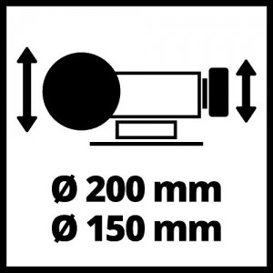 Einhell Nass-Trockenschleifer TC-WD 200/150 (max. 250 W, für Nass- und Trockenschliff, Metallkompaktbauweise, Funkenschutzglas, inkl. Grobschleif- und Nassschleifscheibe) - 13