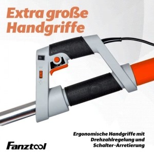 FANZTOOL 800 Watt Trockenbauschleifer mit Absaugung Giraffe Deckenschleifer – Teleskop Langhalsschleifer, LED Beleuchtung - 6