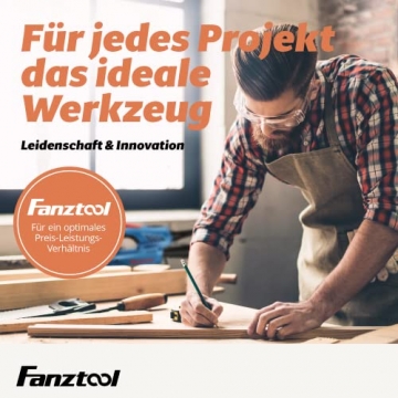 FANZTOOL 800 Watt Trockenbauschleifer mit Absaugung Giraffe Deckenschleifer – Teleskop Langhalsschleifer, LED Beleuchtung - 7