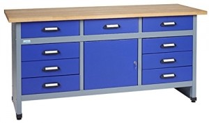 Küpper Werkbank Modell 12877, Breite 170 cm Farbe ultramarinblau -