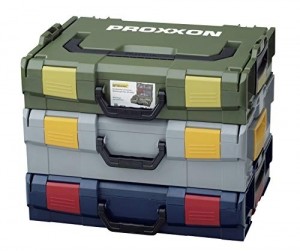 PROXXON Handwerker-Universal-Werkzeugkoffer, L-BOXX-System L 102, 69-teiliges Werkzeug-Set, Mit Hammer, Knipex-Zangen, Ratsche und Steckschlüsseleinsätze, 23660 - 2