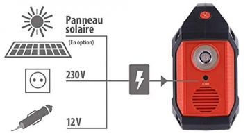 reVolt Solaranlage: Powerstation & Solar-Generator, 20-W-Solarzelle, Anschlusskabel, 42 Ah (Solar-Generator & Powerbank) - 8