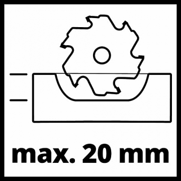 Einhell Akku-Flachdübelfräse TE-BJ 18 Li-Solo Power X-Change (18 V, Li-Ion, stufenlose Winkel-/Höheneinstellung, 6-stufige Tiefenverstellung, ohne Akku & ohne Ladegerät) - 13