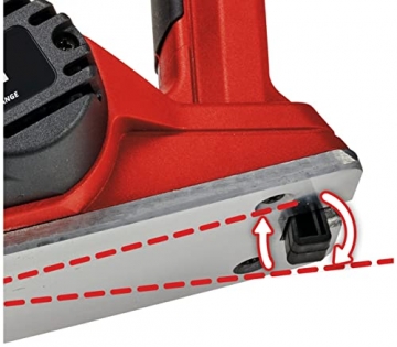 Einhell Akku-Hobel TE-PL 18/82 Li-Solo Power X-Change (18 V, Li-Ionen, 82 mm Hobelbreite, bis 2 mm Spantiefe, große Messerwelle, automatischer Parkschuh, Alu-Fußplatte, ohne Akku und Ladegerät) - 2