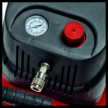 Einhell Kompressor TC-AC 200/24/8 OF (1.200 W., max. 8 bar, Druckminderer, öl-/servicefreier Motor, 24 l-Tank, vibrationsgedämpfter Standfuß, Rückschlag-/Sicherheitsventil) - 4