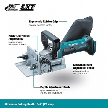 Makita DPJ180Z Akku-Nutfräse 18 V (ohne Akku, ohne Ladegerät) - 2