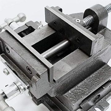 Maschinenschraubstock Schraubstock2-Achsen 150 mm Kreuztisch Frästisch Werkbank Arbeitstisch - 4