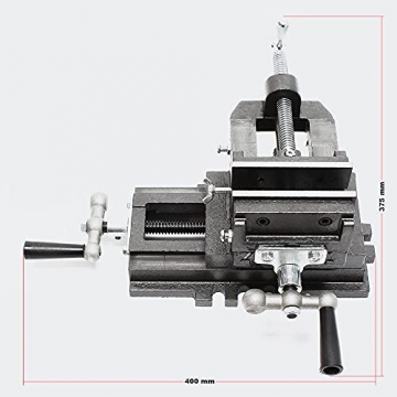 Maschinenschraubstock Schraubstock2-Achsen 150 mm Kreuztisch Frästisch Werkbank Arbeitstisch - 5