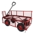 RAMROXX 40029 Transport Gitterwagen Handwagen Bollerwagen Seitenteile klappbar bis 300kg Rot - 4