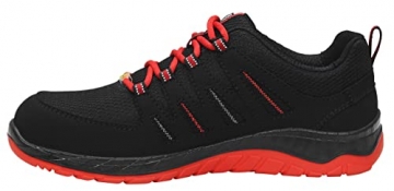 ELTEN Sicherheitsschuhe Maddox Black-red Low ESD S3, Herren, Sneaker, sportlich, schwarz, rot, Stahlkappe, Größe 45 - 3