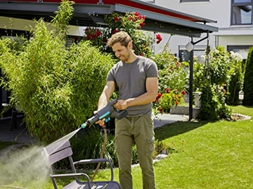 Gardena Akku-Mitteldruckreiniger AquaClean 24/18V P4A Ready-To-Use Set: Akku-Reiniger für den Außenbereich, 3 Reinigungsstufen, max. Druck 24 bar, inkl. Akku + Ladegerät (14800-20) - 3