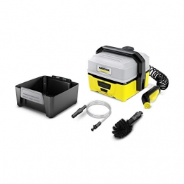 Kärcher Mobile Outdoor Cleaner OC 3 Adventure Box (Wassertankvolumen: 4 l, Lithium-Ionen-Akku, abnehmbarer Wassertank, schonender Niederdruck, Universalbürste, Ansaugschlauch) - 1